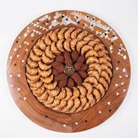 Bandeja de Madera Estilo Americano Hecha a Mano, Ecológica y de Calidad Premium, Plato Decorativo para Servir Chocolate, Ideal para Bodas y Fiestas, Venta al Por Mayor