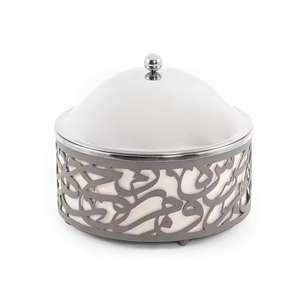 Compact <b>Green</b> and White Stand Chafing Dish Perfect for Catering Small Gatherings and Hot Sale for Efficient <b>Food</b> Service - Product Image 2