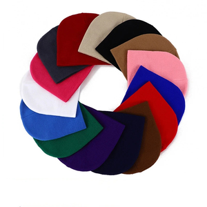 High Quality Solid Color 3D Embroidered Acrylic <b>Winter</b> Beanie <b>Hat</b> with Custom Logo Jacquard Letter Design for Beach Wear - Product Image 2