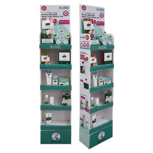 Custom Supermarket Cardboard Cosmetics Shampoo Shower Gel Cleanser Retail Display <b>Stands</b> Cardboard Chips Display <b>Stand</b> - Product Image 1