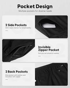 Pantalones Cortos Deportivos para Hombre, Ligeros, Cómodos, de Poliéster/Algodón, de Secado Rápido, con Diseño Sólido, Ideales para Baloncesto, Entrenamiento y Uso Casual - Product Image 4