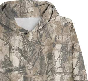 Sweat à capuche surdimensionné en coton 100% camouflage de chasse d'automne, streetwear personnalisé, imprimé numérique réel sur arbre, camouflage unisexe - Product Image 4