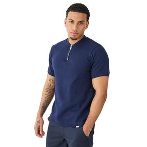 Chemise polo pour homme de haute qualité, nouvelle conception avec col zippé, 100% coton, design tendance, vente en gros, logo personnalisé, respirante - Product Image 1
