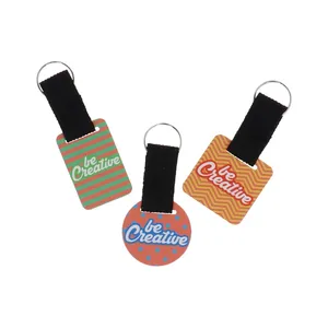 Porte-clés promotionnel personnalisé en bois de bouleau avec design boisé - Product Image 3
