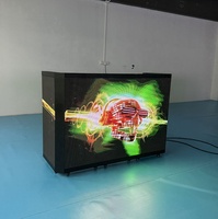 Cabina de DJ Plegable Personalizada con Pantalla LED Stand para Fiestas, Bodas, Exposiciones, Eventos y Actividades