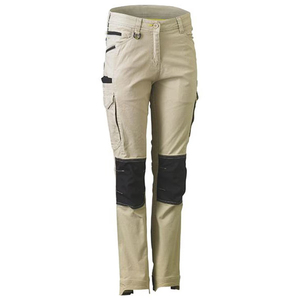 Pantalon cargo décontracté taille haute pour femme, pantalon à cordon de serrage, taille élastique, séchage rapide, pantalon cargo mi-hauteur FLX & Move pour femme - Product Image 4
