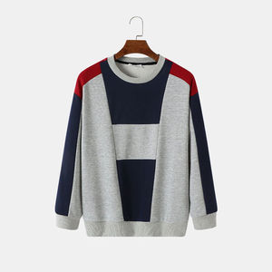 Sweat-shirt d'hiver pour hommes coton polyester mélangé confortable pull décontracté à manches longues haut pour la tenue de mode d'automne - Product Image 1