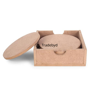 Tradebyd MDF sous-verres de fournisseur en gros de qualité supérieure impression de logo en vrac disponible tapis de boisson élégants réutilisables et durables - Product Image 3