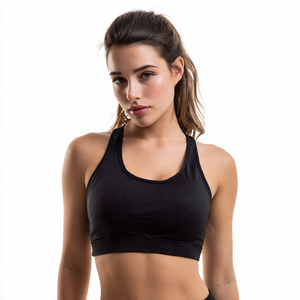 Racer-Back Workout Bra Jogging Running Wear Sujetador de mujer Tops Athletic Fitness Wear Ejercicio Gym Bra Ladies - Product Image 2