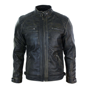 Manteaux d'hiver en cuir de qualité supérieure Veste en cuir pour hommes entièrement personnalisée Veste matelassée Varsity Casual Party Wear - Product Image 6