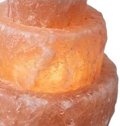Lámpara de Sal del Himalaya en Forma de Fuente para Decoración del Hogar, Purificador de Aire Natural, Luz Ambiental Suave, Técnica Cruda para Relajación y Bienestar - Product Image 6