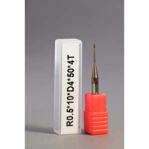 METALDUR LN 1*10*50 Fresa de cobre plana de 4 flautas 55HRC TiCN recubierto de alto rendimiento - Product Image 1