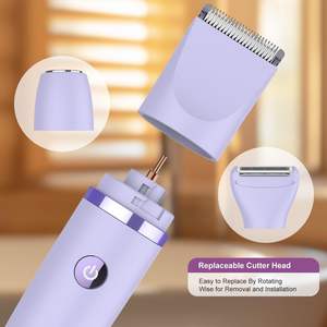 Rasoir électrique sans fil pour femme, usage humide/sec, pour la zone du bikini, avec écran LCD et lame en céramique, tondeuse corporelle - Product Image 2