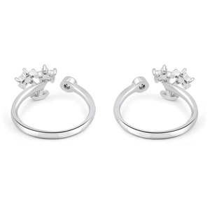 Zarkan Nature's Rhymes Anneaux de pied en argent pour mariage, fiançailles ou cadeau - Product Image 5