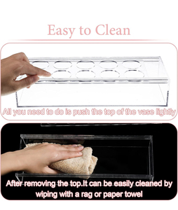 Jarrón acrílico largo versátil a precio de fábrica 2025 para flores y votivos, perfecto para decoración de mesa de comedor - Product Image 6