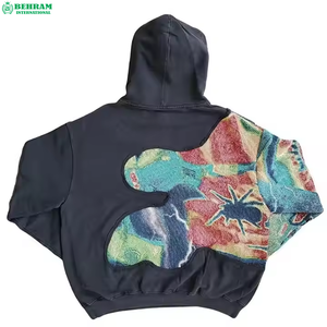 Sudadera con Capucha Unisex de Fabricación Personalizada, Corte Regular, Estilo Urbano, Lavado Ácido, Hombros Caídos, Sudadera Gruesa, 100% Algodón - Product Image 4