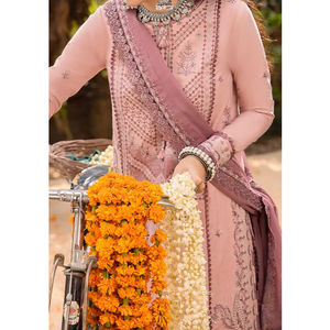 Robe longue nouveau design pour femmes de la collection d'été Impression numérique en satin de coton pur pour pelouse - Product Image 6