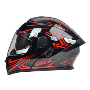 Casque modulaire anti-choc de haute qualité avec logo, double visière, toutes saisons, en ABS, pour le cyclisme et la moto, du fabricant, casques ouverts - Product Image 4