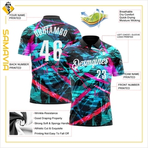 Camisetas de bolos para hombre impresas personalizadas, ropa de equipo personalizada, Polo de alta calidad, fabricante de ropa deportiva ODM - Product Image 2