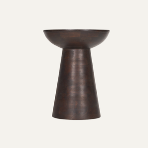 Mesa Auxiliar Redonda Moderna de Madera de Teca, Diseño Minimalista, Muebles de Interior para Sala de Estar y Hotel - Product Image 1