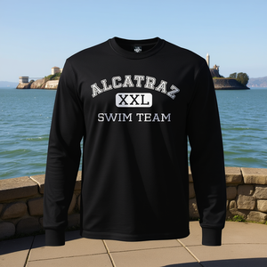 Camiseta de manga larga del equipo de natación Alcatraz, camiseta promocional con temática de la prisión de Alcatraz - Product Image 3