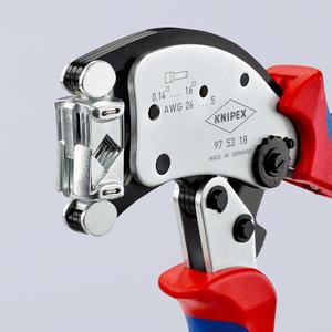 คีมย้ำสายไฟแบบปรับได้ Knipex Twistor16 พร้อมหัวดายหมุนได้ ชุบโครเมียม - Product Image 3