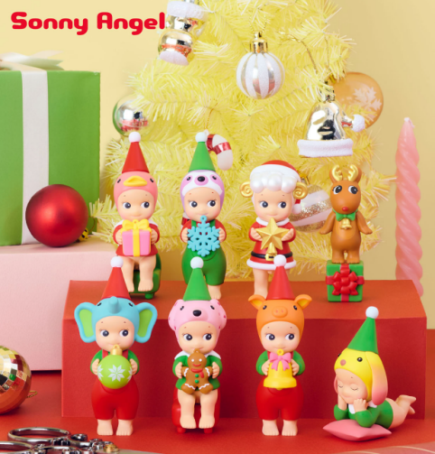 Ensemble de mini figurines Sonny Angel, série "Le Petit Aide de Père Noël"