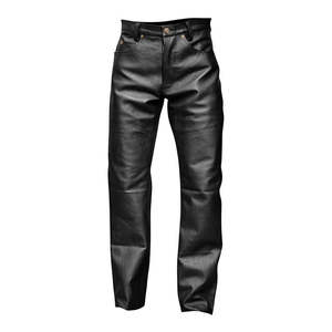 Easily Available In Market Men Leather <b>Pants</b> Slim Fit Solid Colour Stylish Look Men Leather <b>Pants</b> - Product Image 2