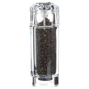 Moulin à poivre transparent Bisetti TORINO 9820 de 15 cm avec un design durable pour un pimentage facile - Product Image 1