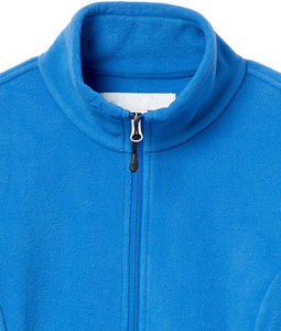 Femmes de haute qualité coton automne Bomber polaire veste coupe ajustée col montant à manches longues fermeture éclair Style col détachable - Product Image 2