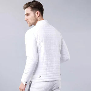 Chaqueta acolchada de alta calidad para hombre Diseño único Acolchado Color sólido Longitud larga y cuello alto delgado Precio barato - Product Image 4