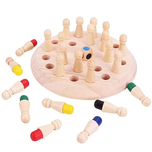 لعبة الشطرنج ذات الذاكرة الملونة الجديدة ، ألعاب الطاولة العائلية للأطفال والكبار ، لعبة تعليمية مونتيسوري لمرحلة ما قبل المدرسة - Product Image 1