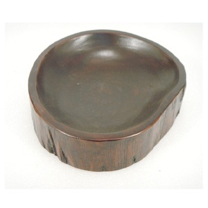 Silver Polish Metal <b>Chip</b> and Dip Bowl With Wooden <b>Tray</b> Tableware Decor Use - Product Image 4