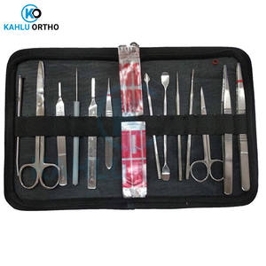 KAHLU ORTHOPEDIC Kit de dissection en acier inoxydable réutilisable de 15 pièces avec étui pour les étudiants vétérinaires en biologie anatomie botanique - Product Image 4