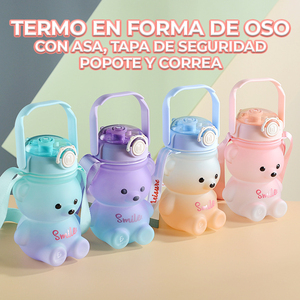 Borraccia Sportiva a Forma di Orso da 500ml con Capacità Resistente per uno Stile di Vita Attivo - Product Image 2