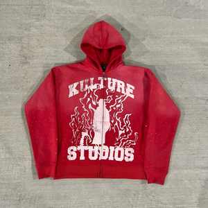 Sudadera y pantalones de alta calidad, ropa de calle, letras impresas, LOGOTIPO personalizado, bloque de Color, cordón, Conjunto de sudadera con capucha de moda para hombres - Product Image 2