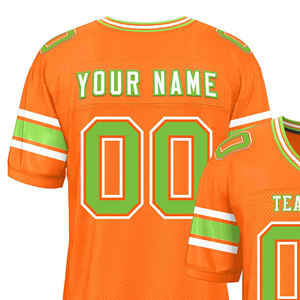 Maillots de football américain respirants sur mesure de qualité supérieure, taille personnalisée, faible MOQ, nouvelle arrivée, haute qualité, 100% polyester, personnalisés - Product Image 3