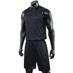 กําหนดเองราคาถูกคุณภาพดีชุดบาสเกตบอลตาข่ายวัสดุว่างเปล่าย้อนกลับขายส่งเสื้อบาสเกตบอลเยาวชน - Product Image 4