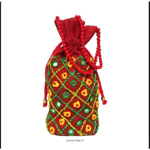2026 New Eco Friendly Jute Fabric Made Batua <b>Bag</b> for Women with Hand Stitch Design - Product Image 2