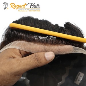 Promoción Precio al por mayor Tupé de cabello humano Remy indio para hombres Color natural Piel fina Base de PU Exportación de Bangladesh - Product Image 3