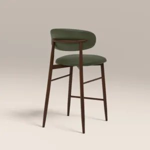 Silla de Cocina de Madera Hatton Verde Vintage de Sinterior, Silla de Comedor Moderna, Resistente al Agua y Duradera - Product Image 3