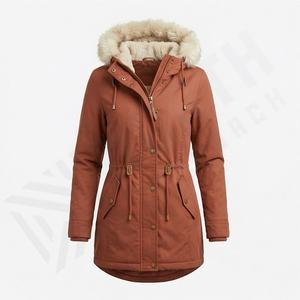 Veste d'hiver en duvet de qualité pour femmes, manteau long coupe-vent, parka matelassée, capuche en fourrure, thermique, chaude, élégante, isolée, épaisse - Product Image 1