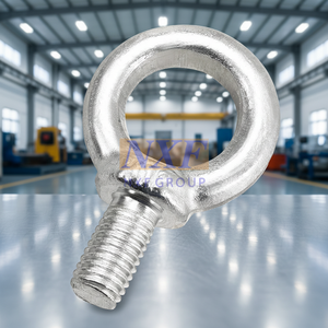 Bullone a Occhio con <span class=keywords><strong>Testa</strong></span> <span class=keywords><strong>Esagonale</strong></span> Liscia in Acciaio Inox Grado 8.8, Dimensione Filettatura M8 con 2 Dadi DIN444 - Product Image 5