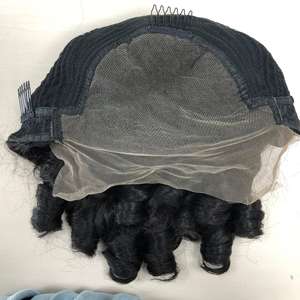 Extension de cheveux humains vierges vietnamiens Remy de haute qualité 18 pouces frontale avec perruque de dentelle transparente 4x4 au prix de gros - Product Image 2