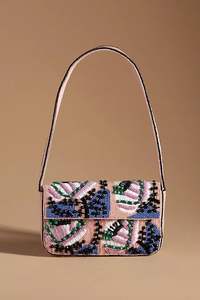 Glitter Beaded <b>Mini</b> <b>Bag</b> with Slim Strap Belt - Product Image 1