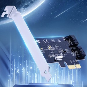 Dtech <span class=keywords><strong>PCI</strong></span>-E để 2 cổng SATA3.0 6 Gbps Dual Port PCIe <span class=keywords><strong>Express</strong></span> điều khiển SATA III Card <span class=keywords><strong>Adapter</strong></span> - Product Image 1