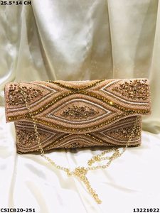 กระเป๋าคลัทช์ผู้หญิงทำมือจากดีไซเนอร์ชาติพันธุ์ - Product Image 3
