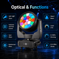 Projecteur LED mobile RGBW 4-en-1 étanche IP65 pour spectacle DJ