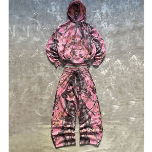 Sudadera con Capucha Personalizable para Hombre, Estilo Casual, Transpirable, Talla Grande, Estampado de Camuflaje, Tejido Grueso de Poliéster/Algodón de 280g - Product Image 3