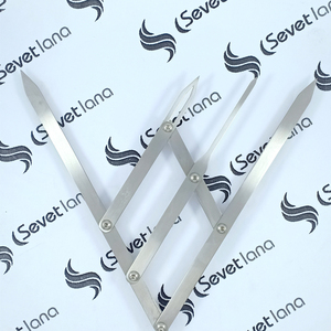 SEVETLANA INDUSTRY ET-01 Règle de précision en acier inoxydable durable pour microblading des sourcils, rapport doré - Product Image 4